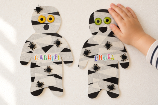 Halloween Mummy DIY for Kids - Halloween Crafts - 10doigts.fr