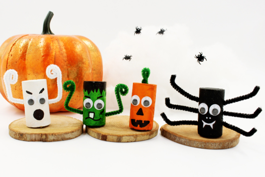 monstruos tapones corcho halloween - Actividades manuales Halloween - 10doigts.fr