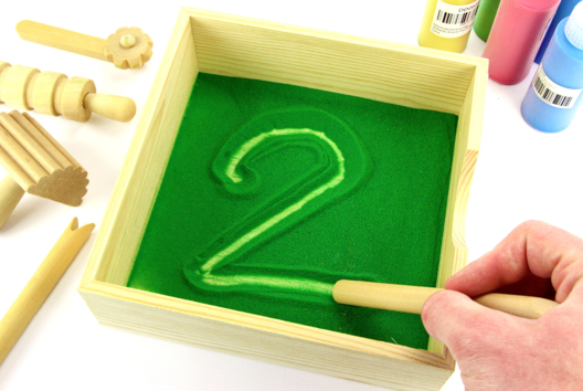 Bandeja de arena Montessori Educativa - Actividades manuales Montessori para aprender manipulando - 10doigts.fr