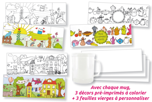 Coloring Mug - 0 - DIY Home Decor Crafts - 10doigts.com - Handicrafts Home Decor DIY - 10doigts.fr