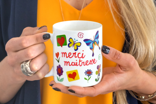 taza regalo maestra escuela - Manualidades y regalos para maestras, maestros,  niñeras... - 10doigts.fr