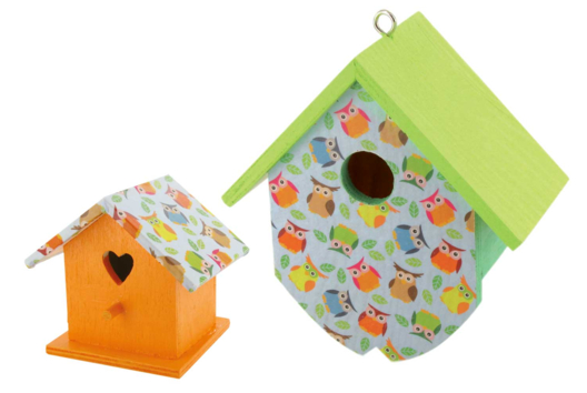 Wooden Owl Deco Birdhouse - 1 - DIY Home Decor Crafts - 10doigts.com - Handicrafts Home Decor DIY - 10doigts.fr