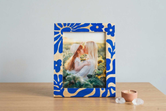 nouveau cadre peinture bleue - Actividades manuales de dibujo: tutoriales adaptados desde la más tierna edad - 10doigts.fr