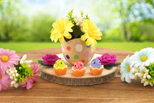 Flower Bouquet in a Easter Egg - 1 - DIY Easter Crafts - 10doigts.com - DIY Easter Crafts - 10doigts.fr