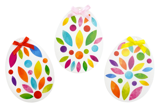 huevos de Pascua gommettes DIY - Actividades manuales DIY Pascua - 10doigts.fr - 2