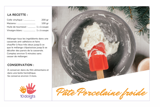 pasta de porcelana fría receta - Actividades manuales de modelado - 10doigts.fr - 2