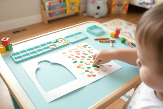 pintura con los dedos niño invierno - Actividades manuales niños Invierno - 10doigts.fr - 2