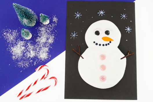Snowman with Puffy Paint - 3 - Christmas Crafts - 10doigts.com - Christmas Crafts - 10doigts.fr - 2