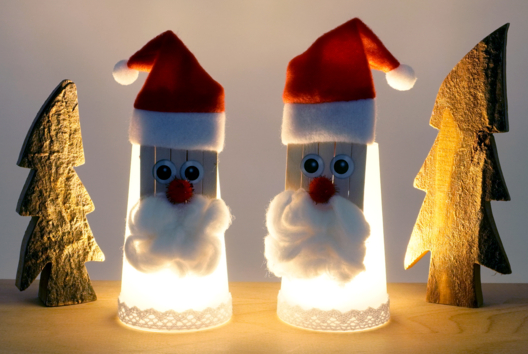 Glowing Santa Claus - 2 - Christmas Crafts - 10doigts.com - Christmas Crafts - 10doigts.fr