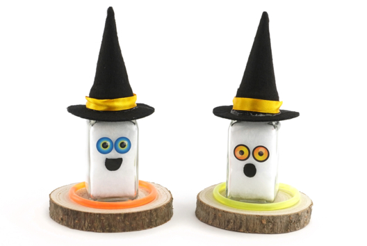 personajes de Halloween luminosos - Actividades manuales Halloween - 10doigts.fr - 2