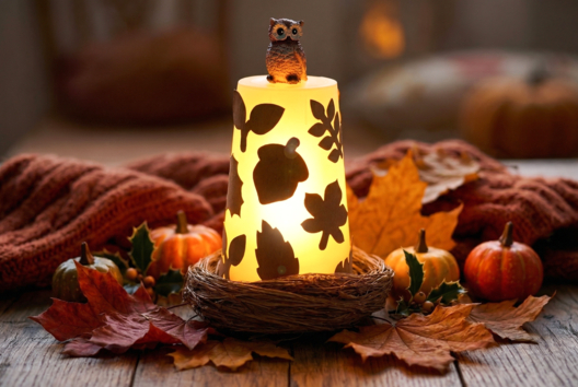 owl lantern autumn DIY - Autumn Crafts - 10doigts.fr