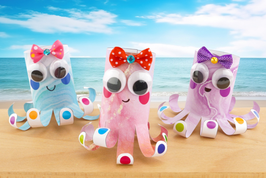 pulpo de papel DIY - Actividades manuales océano: sumérgete en un universo creativo y sensorial - 10doigts.fr - 2