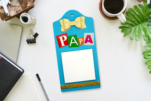 planchette memo día del padre - Manualidades día del padre - 10doigts.fr