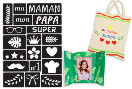 Fabric Stencils - Stencils - 10doigts.fr