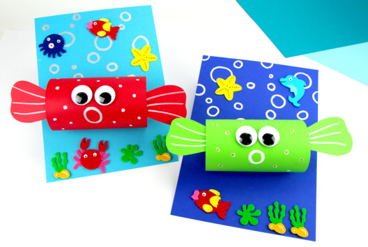 Paper Blowfish - 1 - Animal Crafts: Our Creative Ideas for Children - 10doigts.com - Animal Crafts: Our Creative Ideas for Children - 10doigts.fr