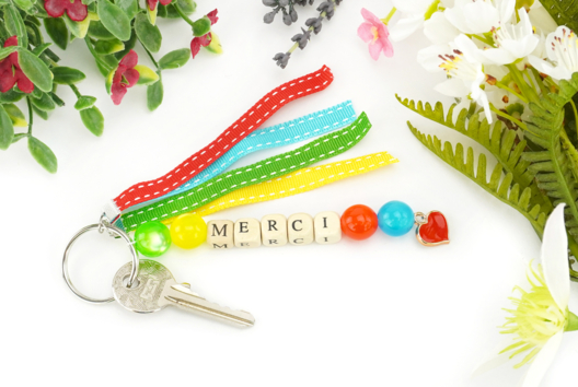 llavero regalo maestra fin de año - Manualidades y regalos para maestras, maestros,  niñeras... - 10doigts.fr