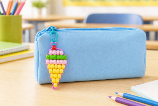 porte clef en perles - Manualidades para fabricar tus llaveros - 10doigts.fr - 2
