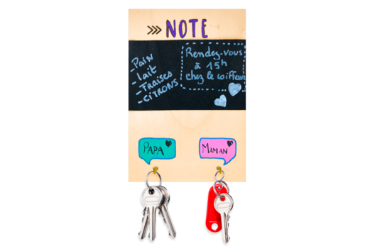 llavero murales pizarra memo - Manualidades día de la madre - 10doigts.fr