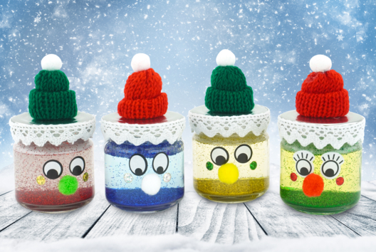 Christmas Characters Filled with Glitter - 3 - Christmas Crafts - 10doigts.com - Christmas Crafts - 10doigts.fr - 2