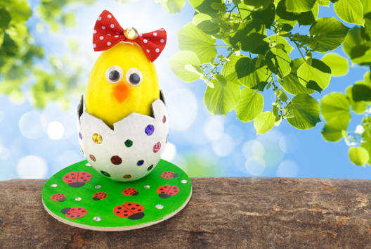 pollito de Pascua actividad niños DIY - Actividades manuales DIY Pascua - 10doigts.fr