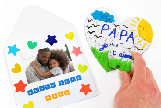 Puzzle Infantil Día del Padre - Manualidades día del padre - 10doigts.fr