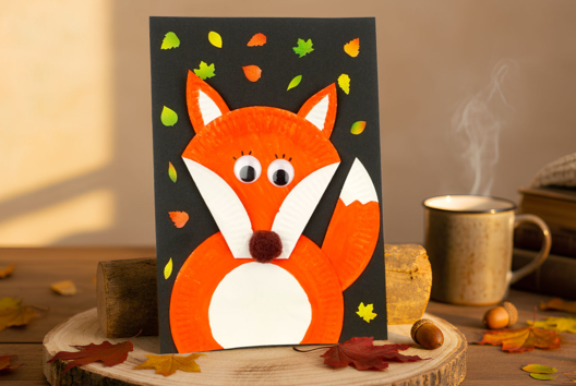 Fox with Paper Plates - 1 - Autumn Crafts - 10doigts.com - Autumn Crafts - 10doigts.fr