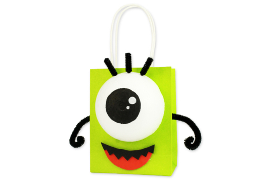 bolsas de caramelos Halloween monstruos - Actividades manuales Halloween - 10doigts.fr - 2