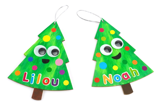 árbol de Navidad DIY niños - Actividades manuales decoraciones del árbol de Navidad - 10doigts.fr - 2