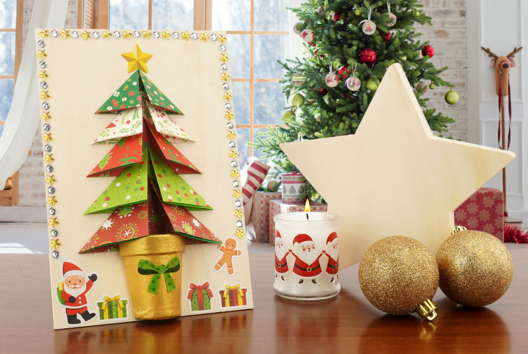 Origami Tree - 1 - Christmas Craft Activities - 10doigts.com - Christmas Craft Activities - 10doigts.fr