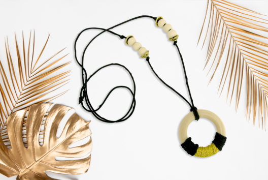 collar con anillo - Manualidades día de la madre - 10doigts.fr