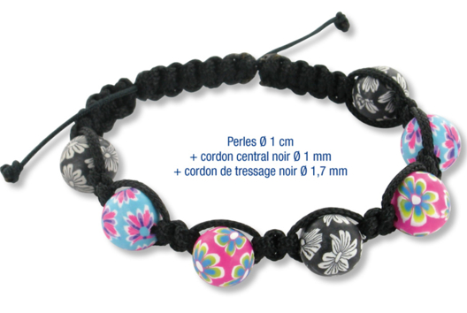 Shamballas with Millefiori Polymer Beads - 0 - Handicrafts for Creating Your Jewelry - 10doigts.com - Handicrafts for Creating Your Jewelry - 10doigts.fr
