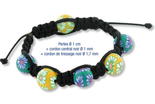 Shamballas with Millefiori Polymer Beads - 1 - Handicrafts for Creating Your Jewelry - 10doigts.com - Handicrafts for Creating Your Jewelry - 10doigts.fr - 2