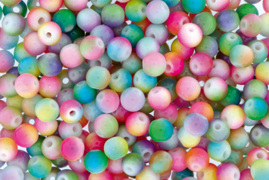 Shamballas... con cuentas de vidrio arco iris - Actividades manuales para la creación de tus joyas - 10doigts.fr - 2