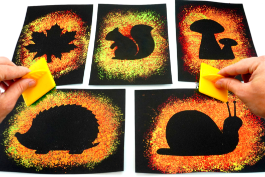 Silhouette Automne Effet matière - Autumn Crafts - 10doigts.fr