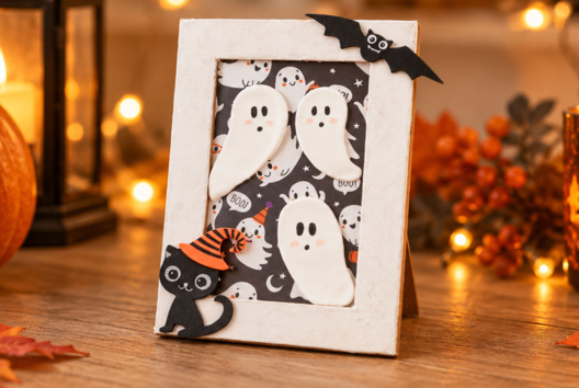 Silk Clay 3D Ghosts - Halloween Crafts - 10doigts.fr