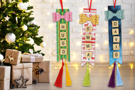 suspensiones gomets espuma - Actividades manuales decoraciones del árbol de Navidad - 10doigts.fr