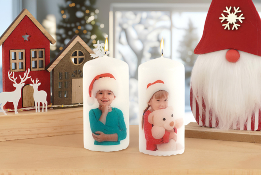transferencia de foto en vela fácil DIY - Actividades manuales mesas de fiestas - 10doigts.fr
