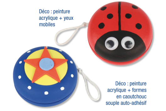 Yoyo de madera - Actividades manuales alrededor de los juegos para divertirse con juegos hechos a mano - 10doigts.fr - 2