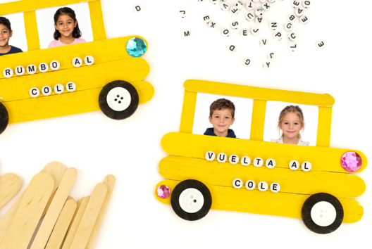 Actividad Infantil Vuelta al Cole Autobús - Manualidades para la vuelta al cole - 10doigts.fr