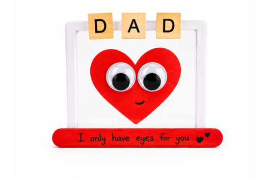 frame father's day heart eyes - Handmade activities for Parents' Day - 10doigts.fr - 2