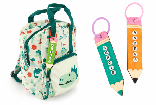 llavero nombre mochila escuela - Manualidades para la vuelta al cole - 10doigts.fr