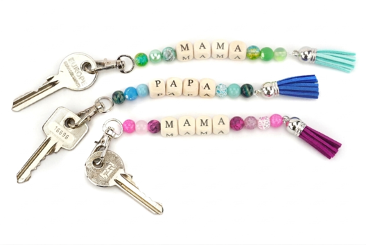 llaveros DIY niños fiesta de padres - Manualidades para fabricar tus llaveros - 10doigts.fr - 2