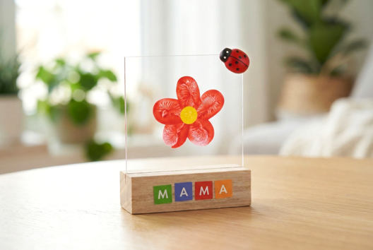 marco flor huella de dedos regalo día de la madre - Manualidades día de la madre - 10doigts.fr
