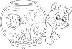 Domestic Animals 1 - Coloriages - 10doigts.fr