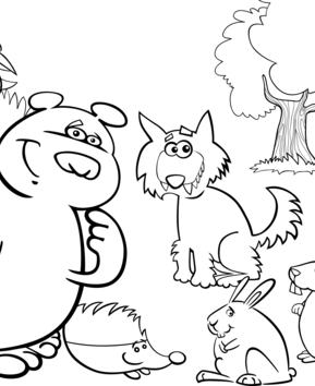 Forest animals 1 - 10doigts.fr