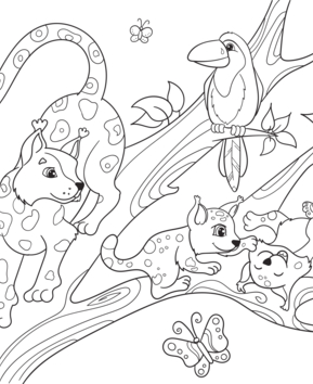 Jungle animals 8 - 10doigts.fr