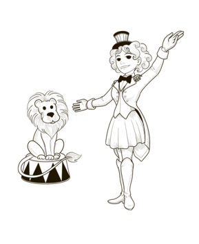 Domadora de circo - 10doigts.fr