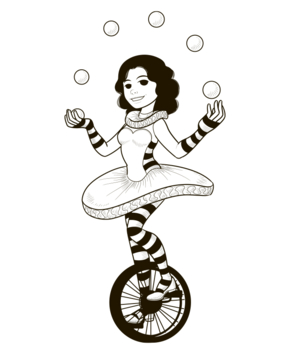 Circo malabarista - 10doigts.fr