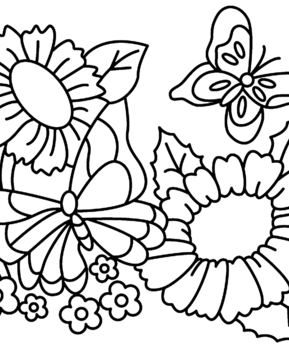 Flowers and Butterflies 01 - 10doigts.fr