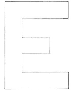 Uppercase E - 10doigts.fr